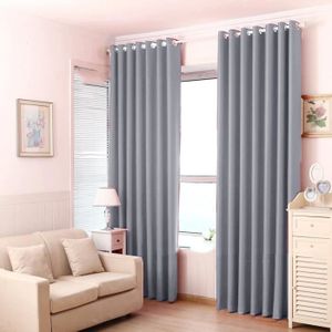RIDEAU Paire de Rideaux Occultants Gris 135x240cm