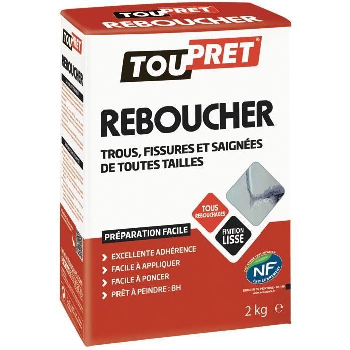 TOUPRET Enduit de rebouchage en poudre 2 kg