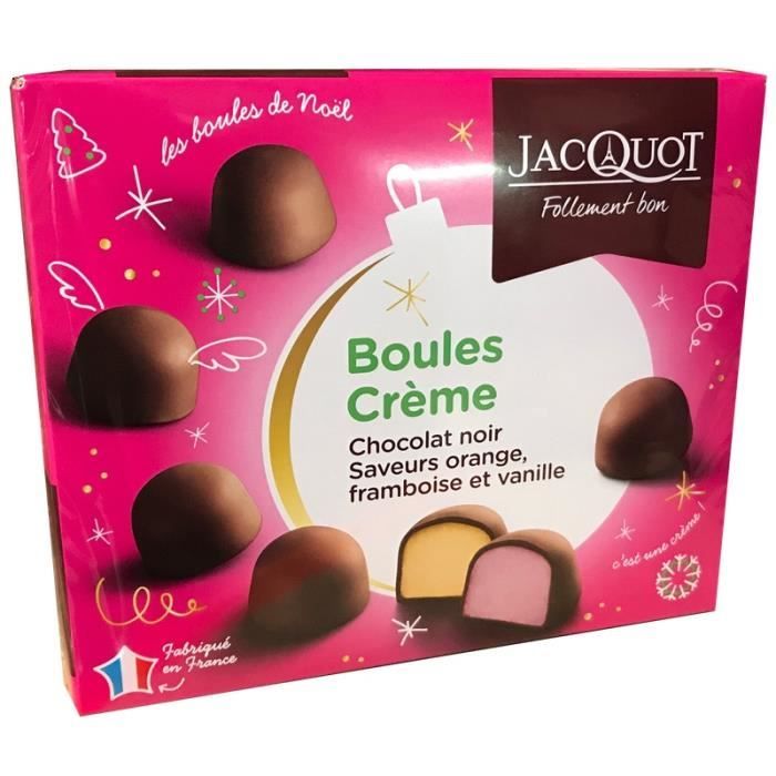 chocolat de noel boite boules creme chocolat noir