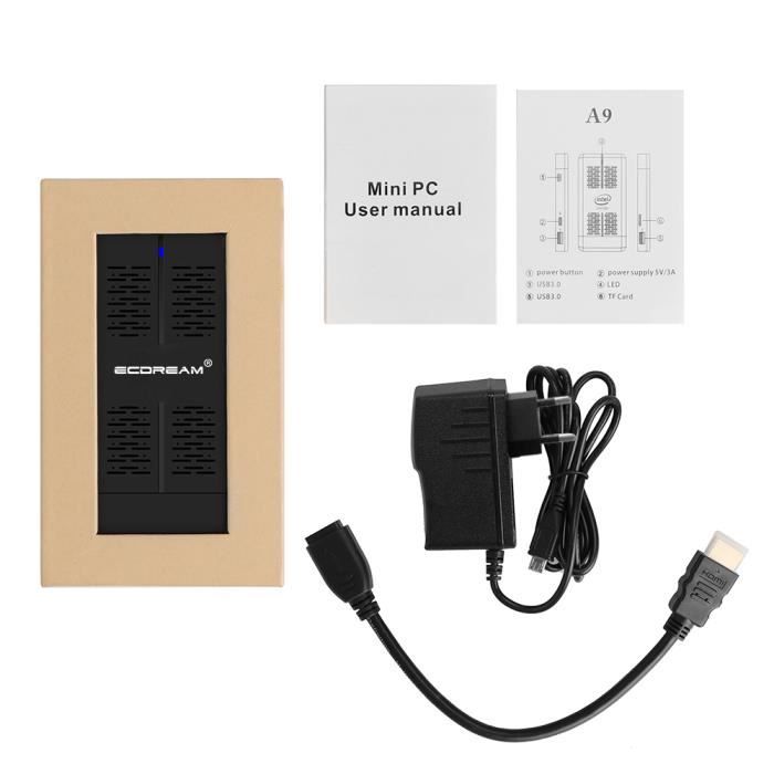 A9 Mini PC Stick - 2Go de RAM - Windows 10 - Intel®3