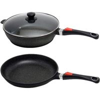 POÊLE - SAUTEUSE Lot sauteuse + poêle en pierre 28 cm avec couve… POÊLE - SAUTEUSE Lot sauteuse + poêle en pierre 28 cm avec couve…