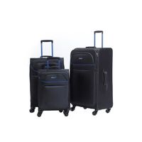 SET DE VALISES VERAGE - Ensemble de 3 Valises souples 4 Roues dou SET DE VALISES VERAGE - Ensemble de 3 Valises souples 4 Roues dou