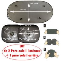 PARE-SOLEIL BÉBÉ Pare soleil arrière + 2 pare soleil latéraux - … PARE-SOLEIL BÉBÉ Pare soleil arrière + 2 pare soleil latéraux - …