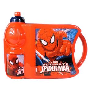 Neuf Spiderman Pliable Sports Bouteille D/'Eau Mousqueton Clip réutilisable amovible