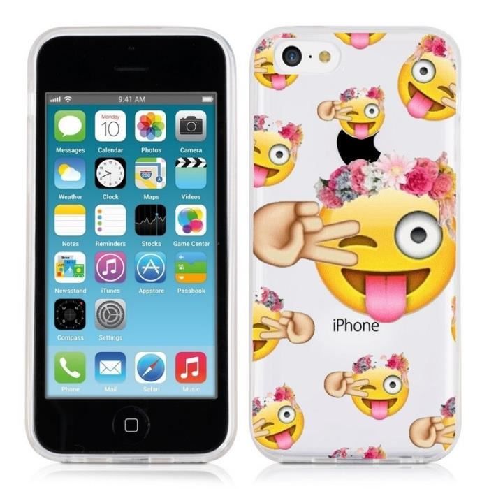 coque iphone 5 emoji singe