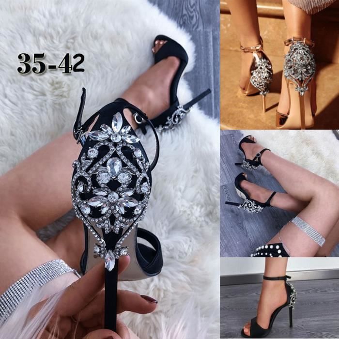 La Luxe Diamant À Talons Des Hauts Sandales De Femmes Mode IfYb7gyv6