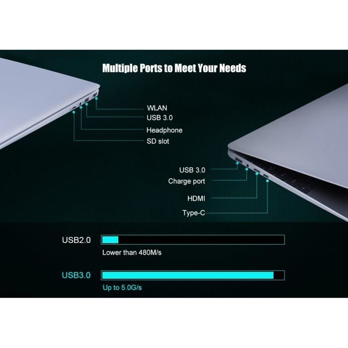 Ordinateur portable AIWO I8 Plus 15.6po Win102