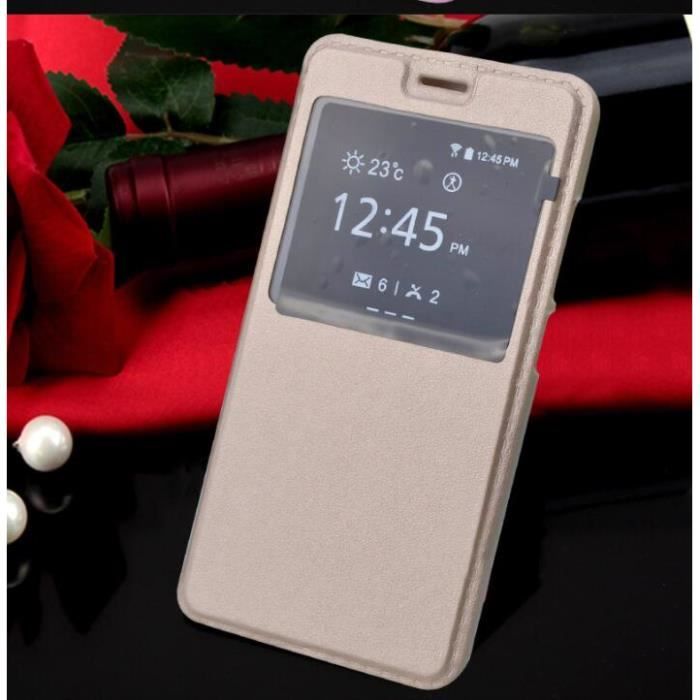 TEENO Le coque en Cuir Etui caisse en cuir de téléphone portable de Teeno A9+ HOUSSE - ETUI