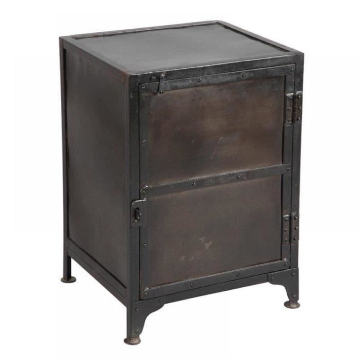 Chevet ferro en acier 1 porte achat / vente chiffonnier ... Foto porte in ferro