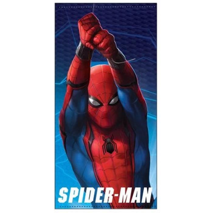 Serviette De Plage Spiderman Saut Microfibre