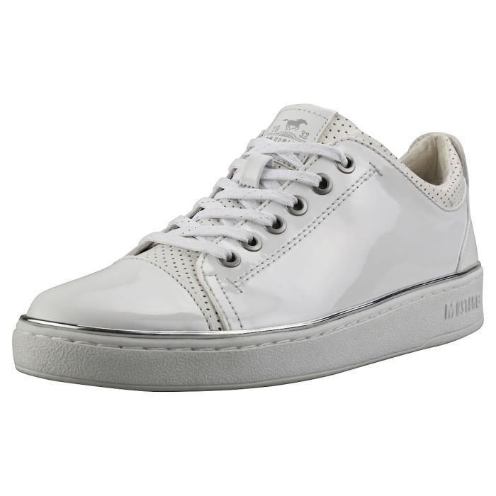 Mustang Causal Argent Baskets Femme Low Lace Décontractée Blanc ChdsrxtQB