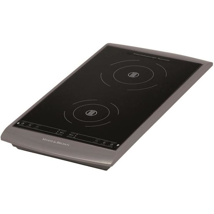 WHITE&BROWN PC493 Plaque de cuisson posable à induction - Gris