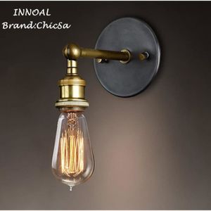 Américain Nostalgie Style Balcon Murale Vintage Nord Village Applique Europe Couloir Cuivre Du De Éclairage Tête rxthsCQd