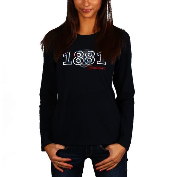 FCGB Tee shirt Manches longues - Femme 1881 - Marine