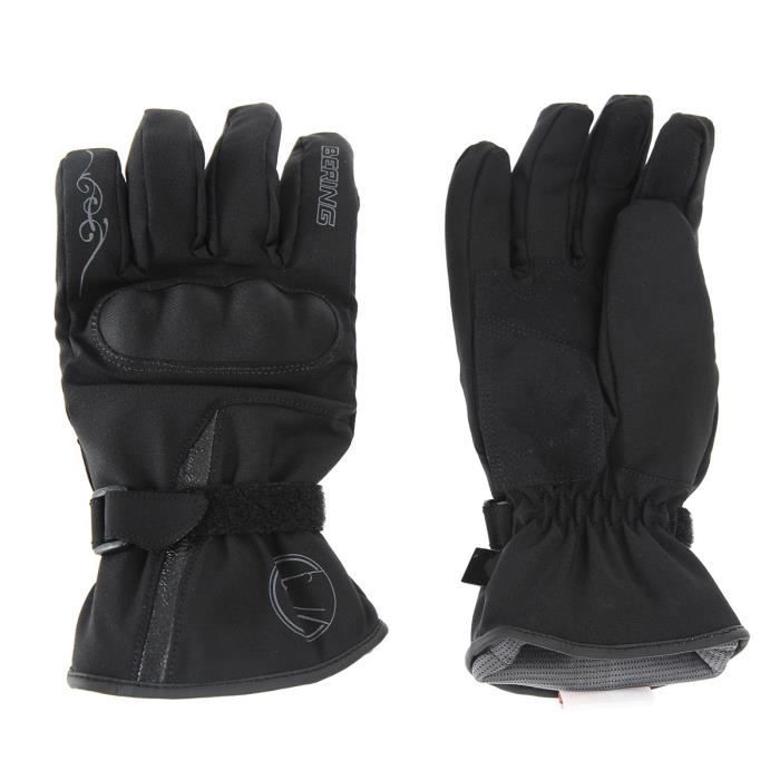 BERING Gants Moto Lady Victoria Noir.Homologué EPI (loi du 20/11/2016)