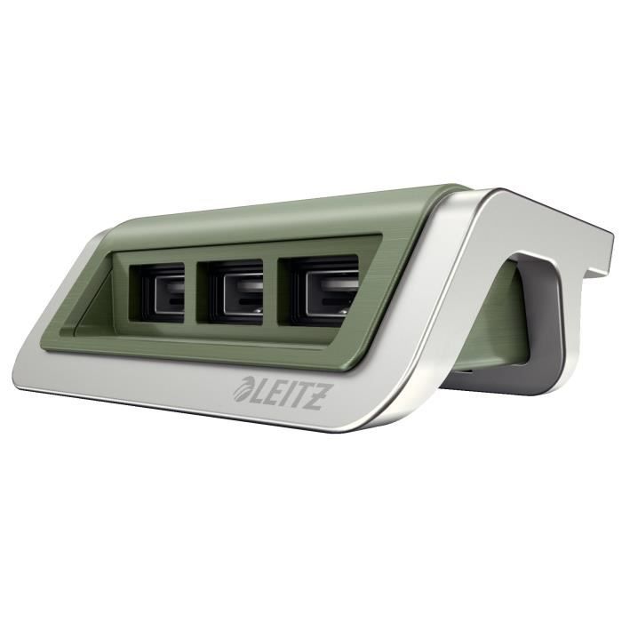 LEITZ - Power chargeur Style 3 ports USB - vert