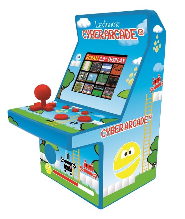 LEXIBOOK - Cyber Arcade Console, 200 Jeux, Ecran Couleur LCD 2.8\