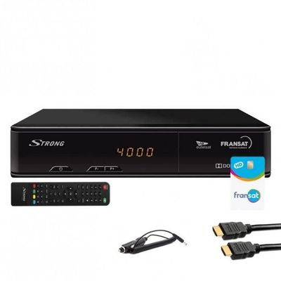 Strong Recepteur Tv Satellite Hd Carte Fransat Pc6 Cable Hdmi Cable 12v Recepteur Decodeur Avis Et Prix Pas Cher Cdiscount