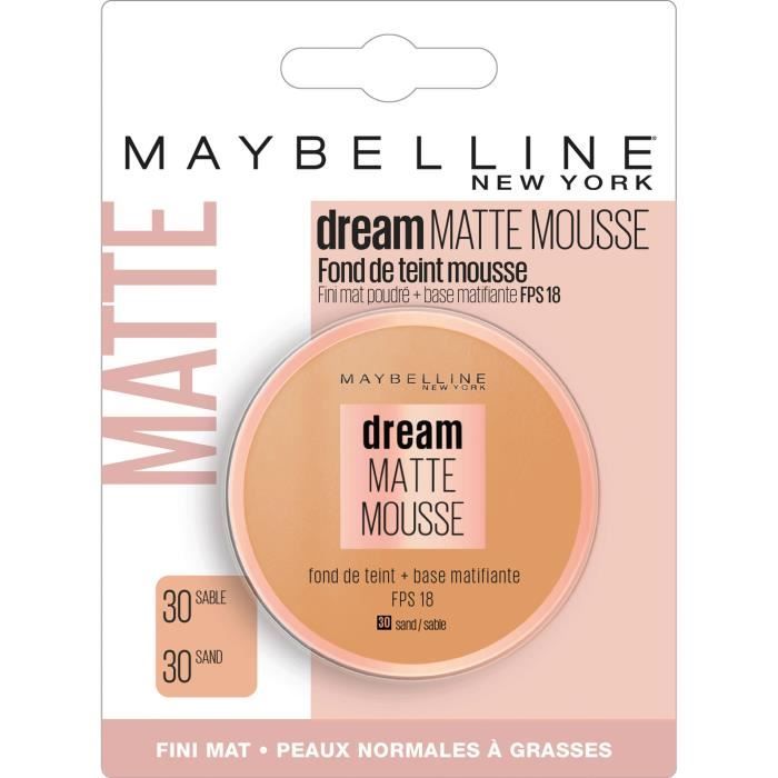 GEMEY MAYBELLINE Dream Mat Mousse Fond de Teint - 30 Sable