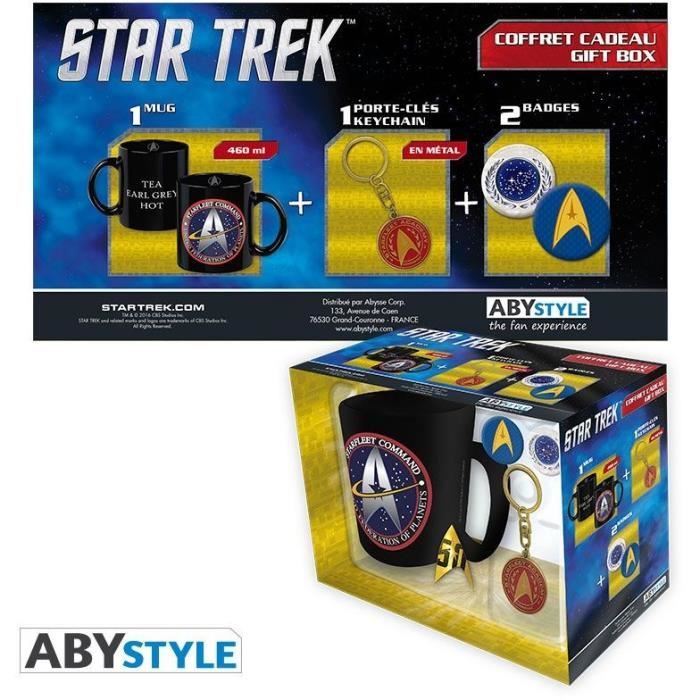 Mug + Porte-clés + Badges Star Trek : Starfleet