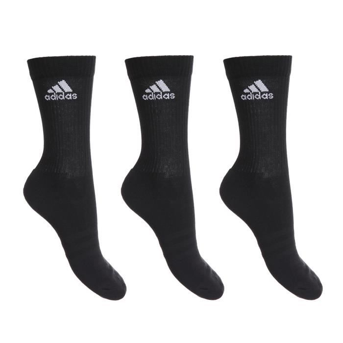 ADIDAS Chaussettes de tennis 3S PER CR HC 3P - Noir