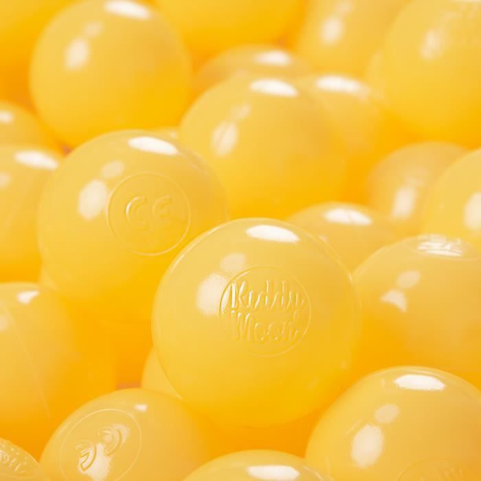 KiddyMoon 100//6Cm /∅ Balles Color/ées Plastique Pour Piscine Enfant B/éb/é Fabriqu/é En EU Orange