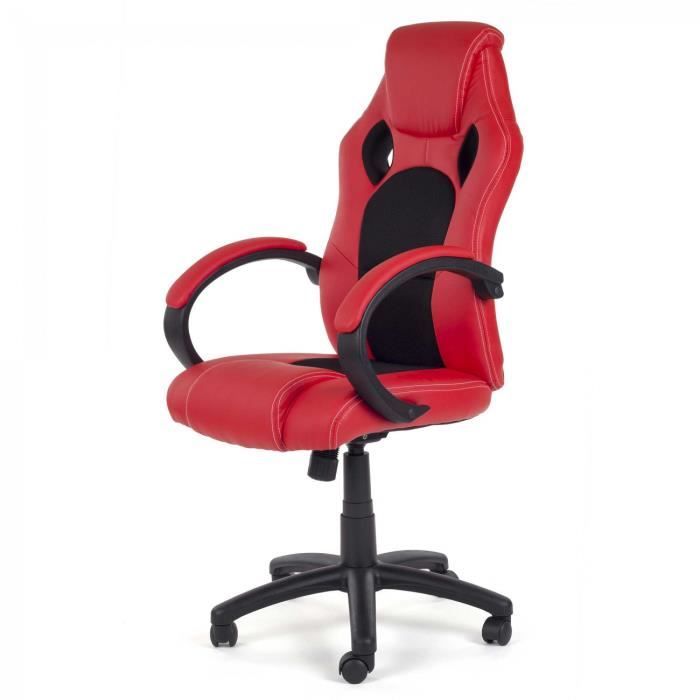 Chaise de bureau rouge  Achat / Vente Chaise de bureau rouge pas cher