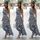robe femme sans manches à rayures Patchwork Longue