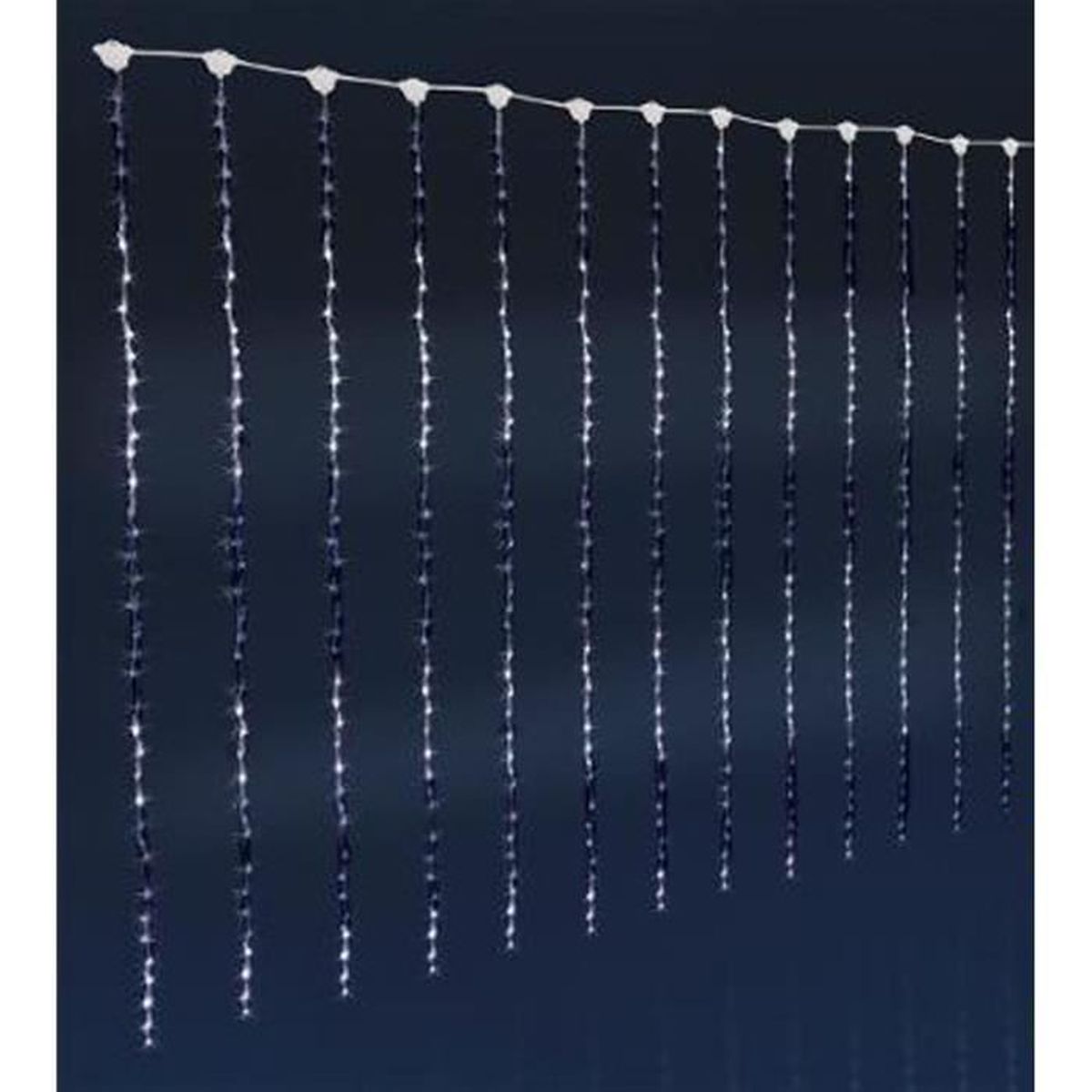 Rideau lumineux extérieur 560 LED Blanc, H 200 x L 200 cm - Achat ... Rideau lumineux extérieur 560 LED Blanc, H 200 x L 200 cm - Achat ...