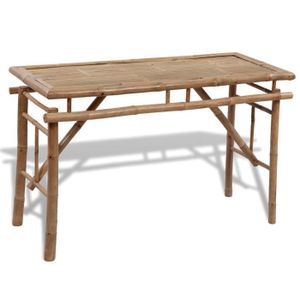 R122 Cette table a biere ou picnic en bambou de haute qualite, avec ... R122 Cette table a biere ou picnic en bambou de haute qualite, avec ...