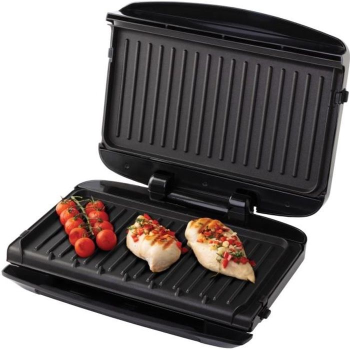 GEORGE FOREMAN Grill Family 24330-56 - Plaques amovibles - 1400 W - Rouge