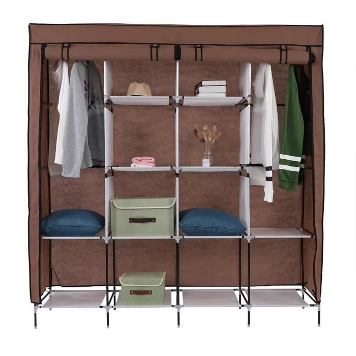 Meubles Armoire Penderie Pliable En Non Tisse Etagere De Vetement