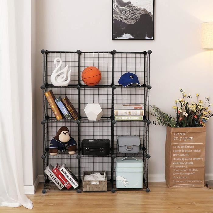 Lemaijiaju Etagere De Rangement Armoire Cube Etagere A Livres En