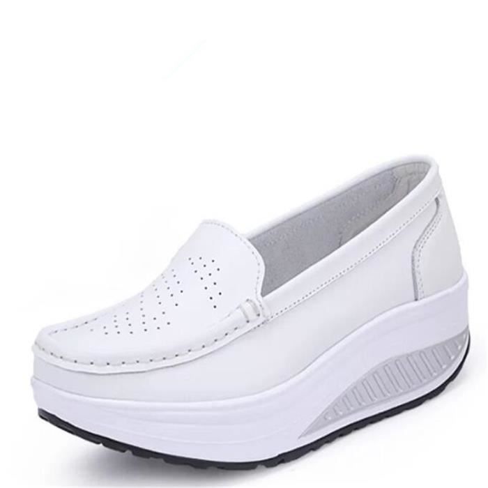 En Luxe Jaune Sneaker Ascenseur Moccasins Noir Femme Chaussure Blanc thCBdxosQr