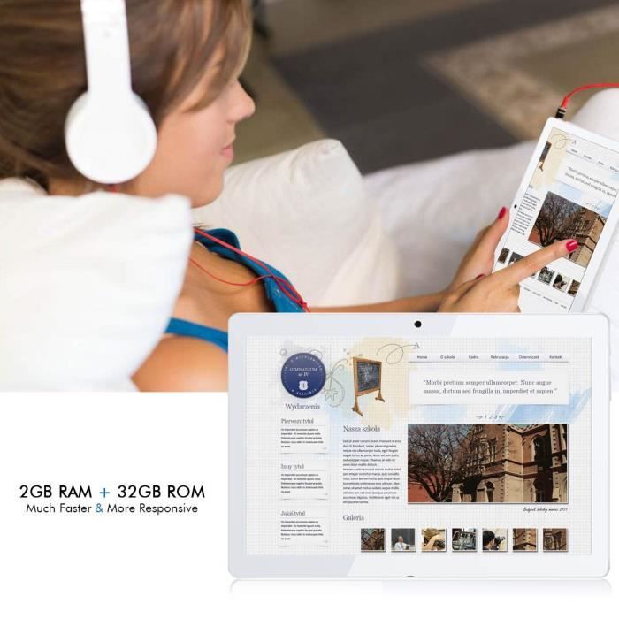 Tablette Tactile 10.1 Pouces Android 7.0,Tablette3