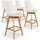 Lot de 4 chaises hautes scandinaves Bovary Blanc