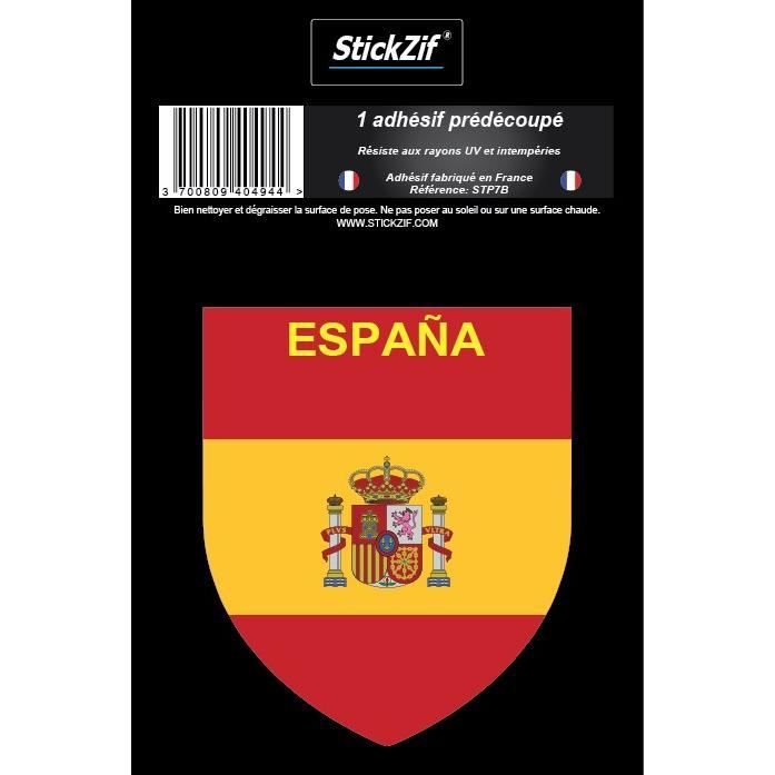 STICKZIF 1 Adhésif Blason Espagne STP7B