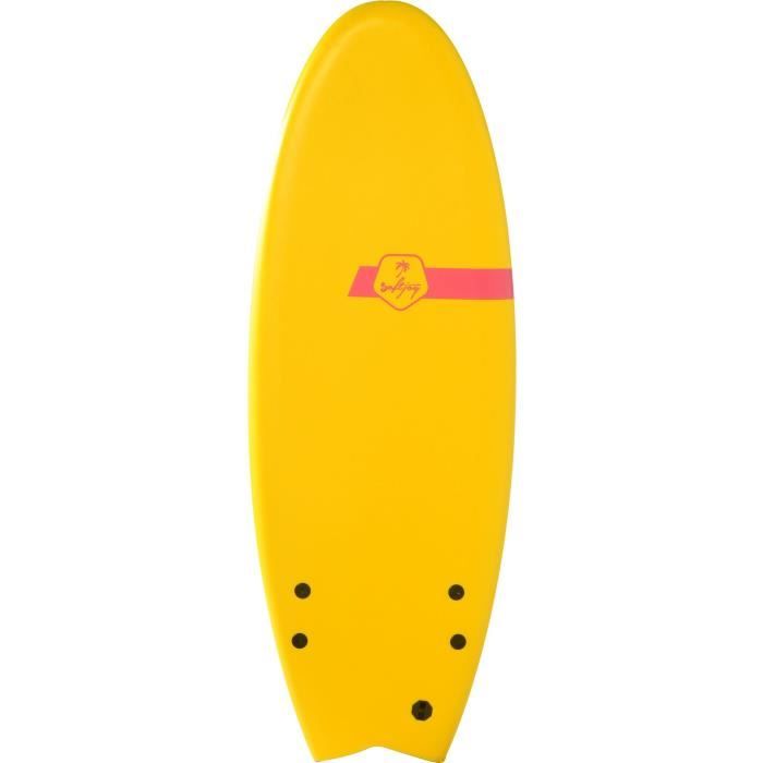 MADNESS Planche de surf Softjoy - Enfant - Jaune et gris