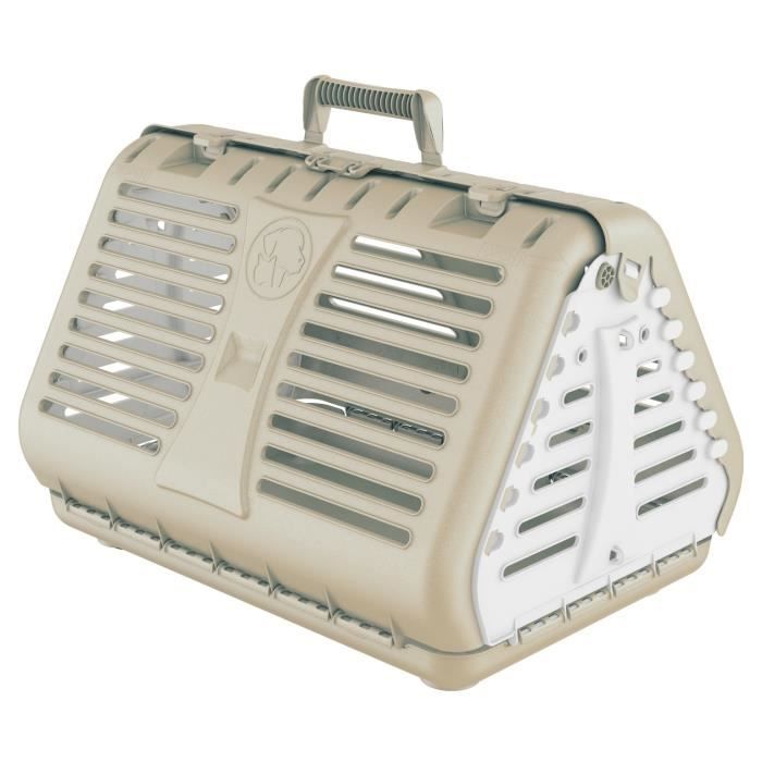 M-PETS Caisse de transport pliable - Cappuccino - Pour chat et petit chien