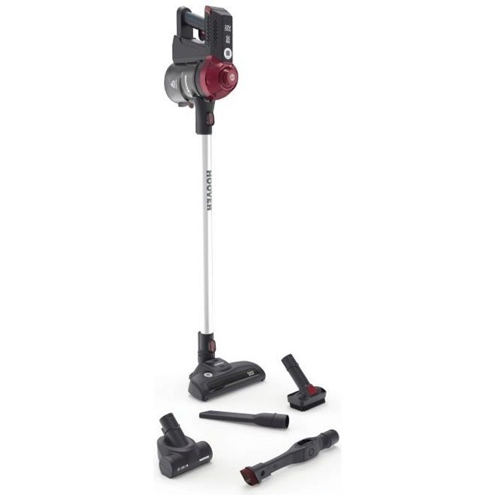 HOOVER Aspirateur balai sans fil mltifonction FD22RP - 22V - 25 min d'autonomie - Electrobosse - Miniturbo Ions d'argent