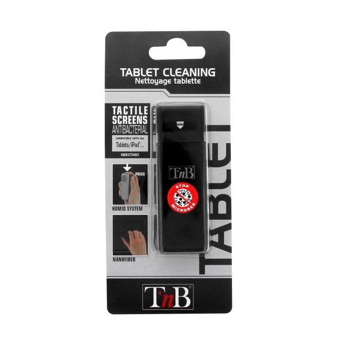 TNB Nettoyant anti poussière tablette 10 ml - neectab3 - tissu nanofibres intégré sur applicateur
