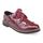 Derbies vernis bordeaux à lacet velours-41