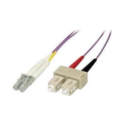 MCL Jarretière optique OM3 duplex 50/125 multimode - LC / LC 10 m