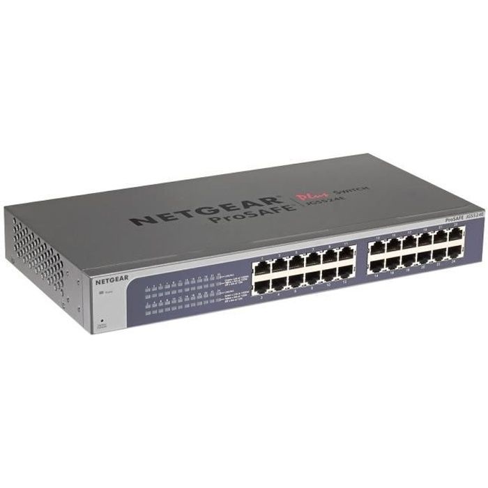 NETGEAR JGS524E-200EUS Switch 24 Ports Gigabit Rackable Prosafe Garantie à Vie