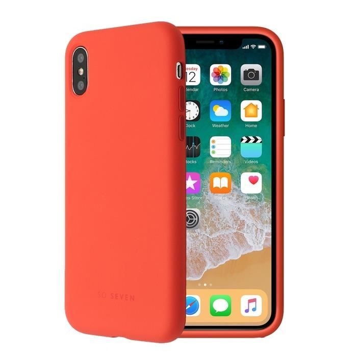coque iphone 8 apple orange