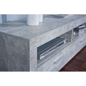 meuble tv gris beton