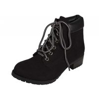 BOTTINE Toe ronde Lustacious lacées en caoutchouc fileté u BOTTINE Toe ronde Lustacious lacées en caoutchouc fileté u