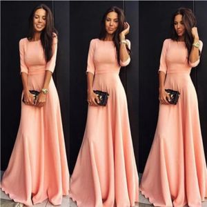 ROBE robe longue de soirée à manches 3,4