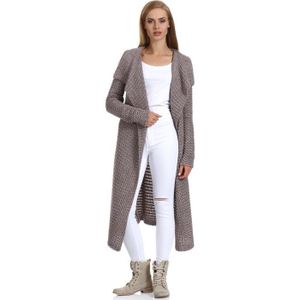 gilet long femme laine