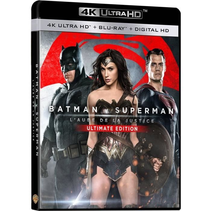 Blu Ray 4K Batman v Superman Laube de la justice Ultimate Edition 4K Ultra HD